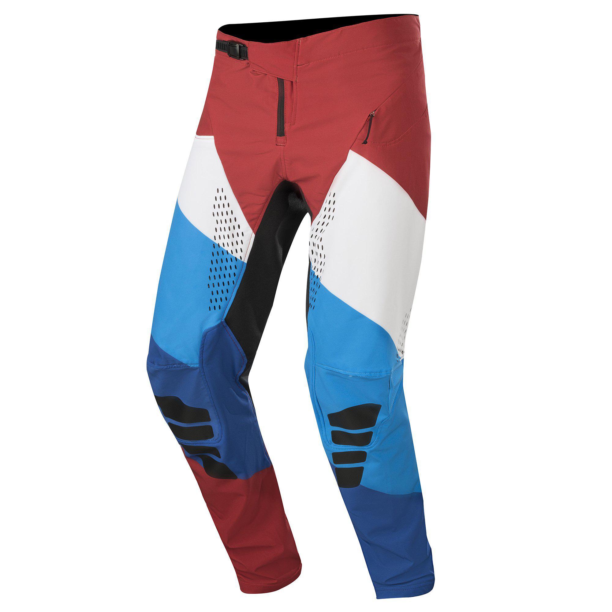 Брюки мужские TECHSTAR PNT-3177-BURGUNDY WHITE BLUE