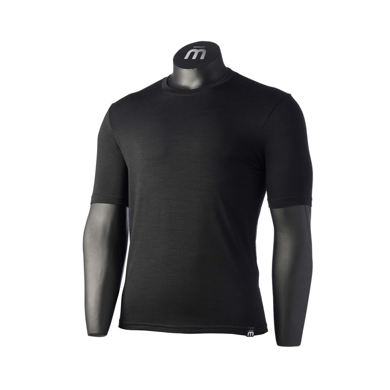 Футболка мужская Mico MHS Round Neck Shirt Warm Merino moss Green