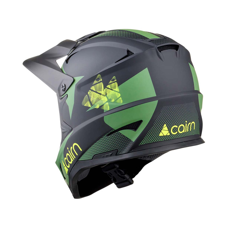 Велосипедный шлем Cairn Fullface X TRACK MAT Black Green Clay