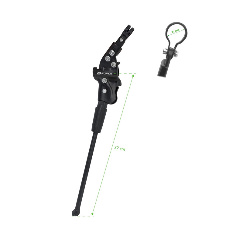 Подножка kickstand FORCE MANT 27,5-29" Al Rear Black