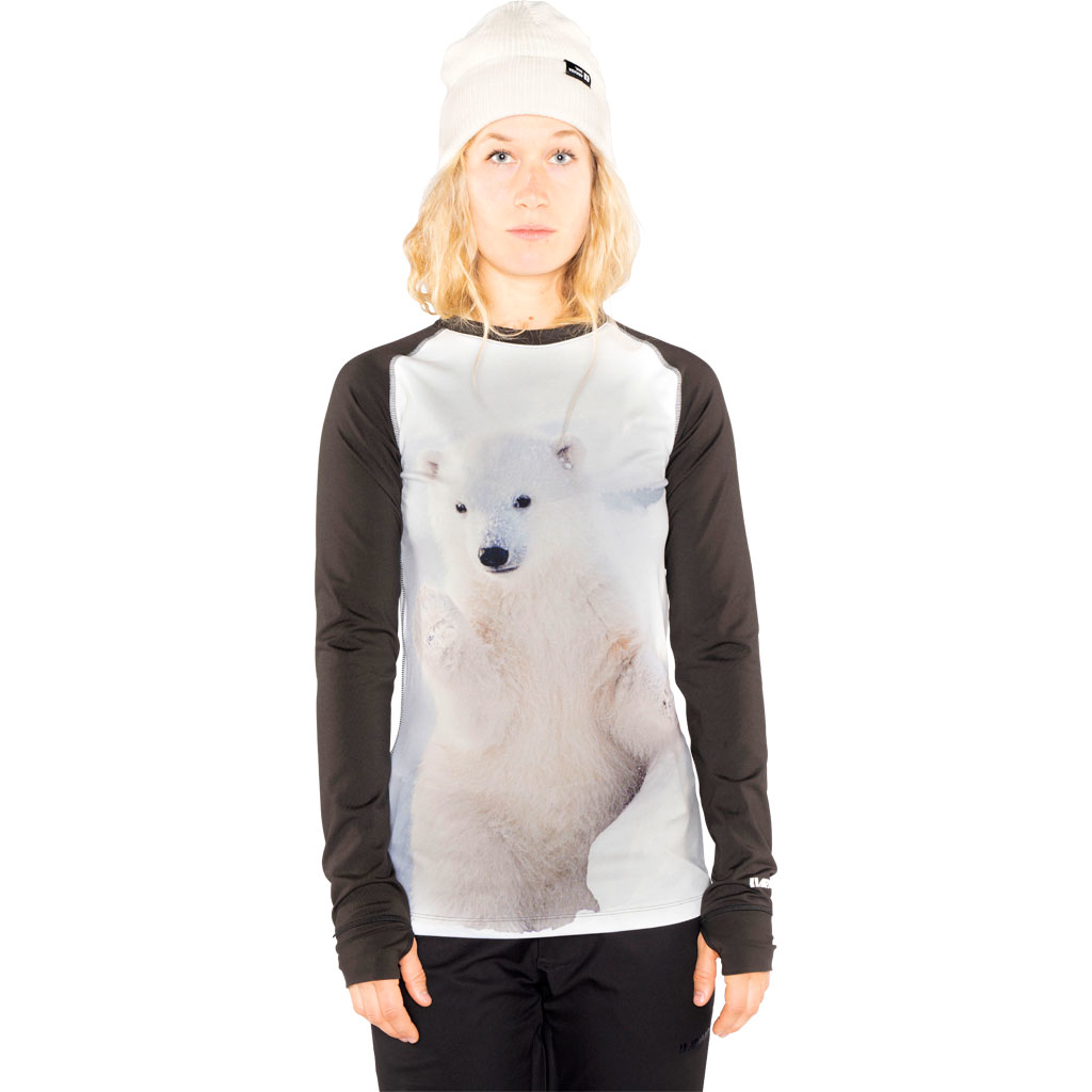 Футболка женская с длинным рукавом  Haven Crewe polar cub