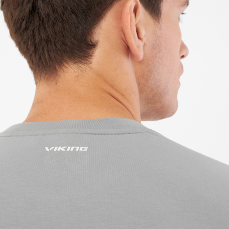 Футболка мужская с длинным рукавом VIKING MLS ESCALANTE Light Grey