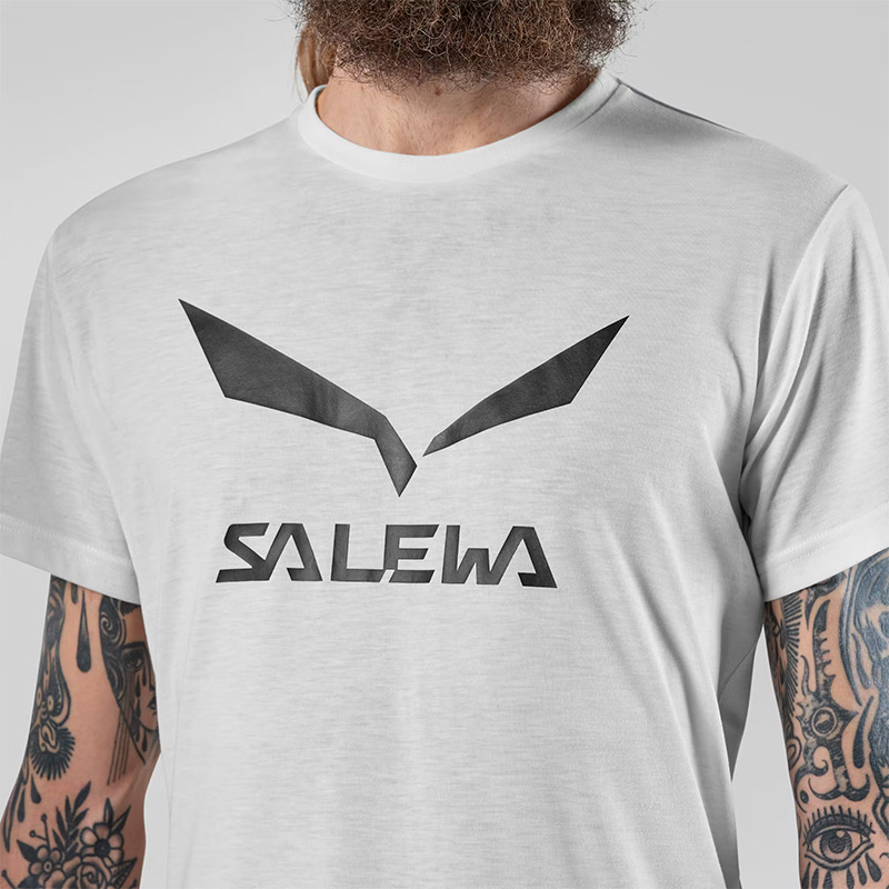 Футболка мужская Salewa SOLIDLOGO DRY M T-SHIRT White