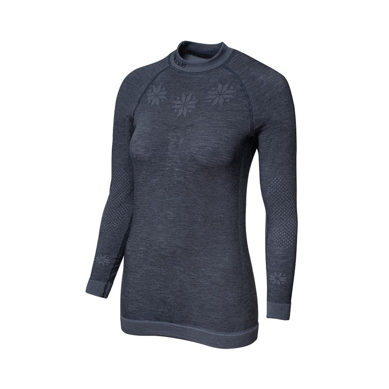 Термобелье женское верх  BLIZZARD Viva LS Merino Wool Anthracite
