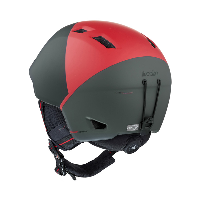 Горнолыжный шлем Cairn METEOR Black Red Khaki Geometry