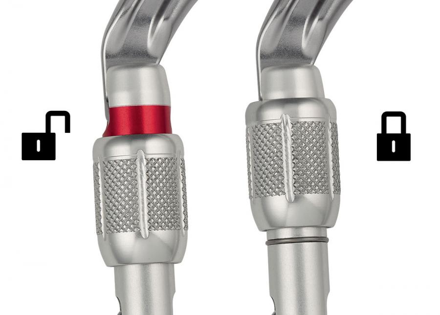 Карабин с муфтой PETZL OK SCREW-LOCK Gray