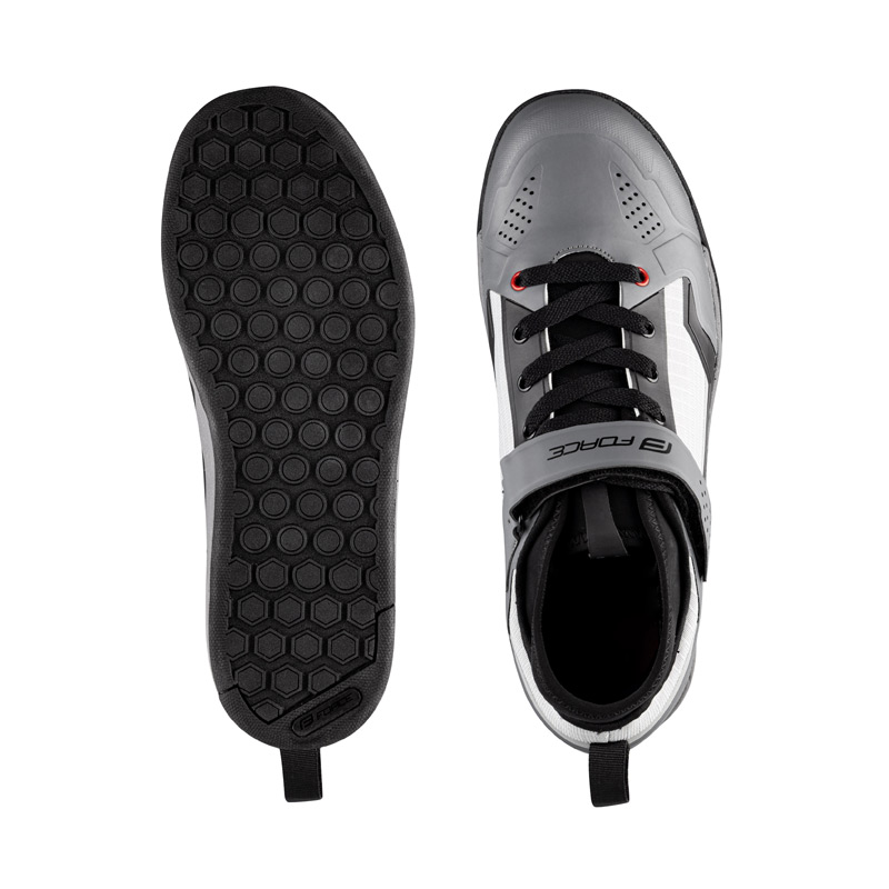 Туфли велосипедные shoes FORCE DOWNHILL grey/black