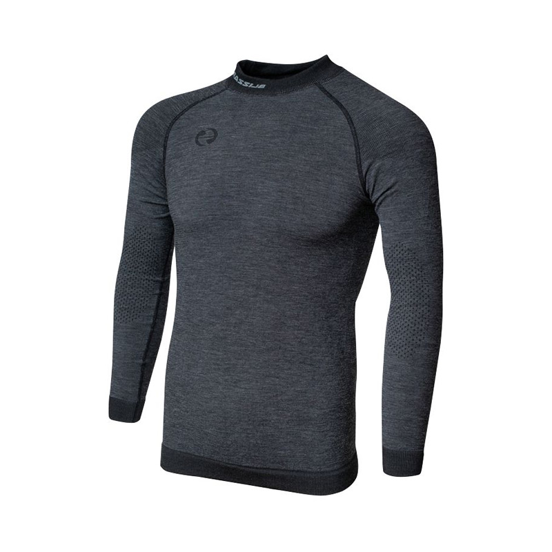 Термобелье мужское верх  BLIZZARD Mens LS Merino Wool Anthracite