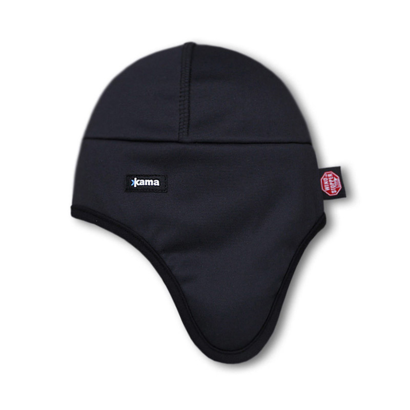 Шапочка КАМА AW36 110 L/W S-S/син.черн. с ушами