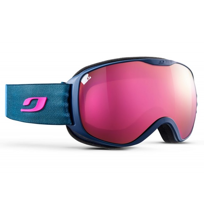 Горнолыжная маска  PIONEER BLUE CAT3 Military Blue/Pink Screen+Pink Flash