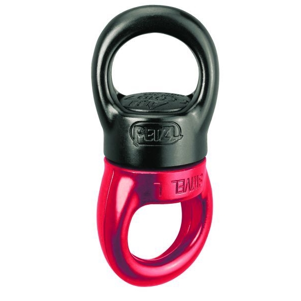 Вертлюг PETZL SWIVEL L Черный/Красный