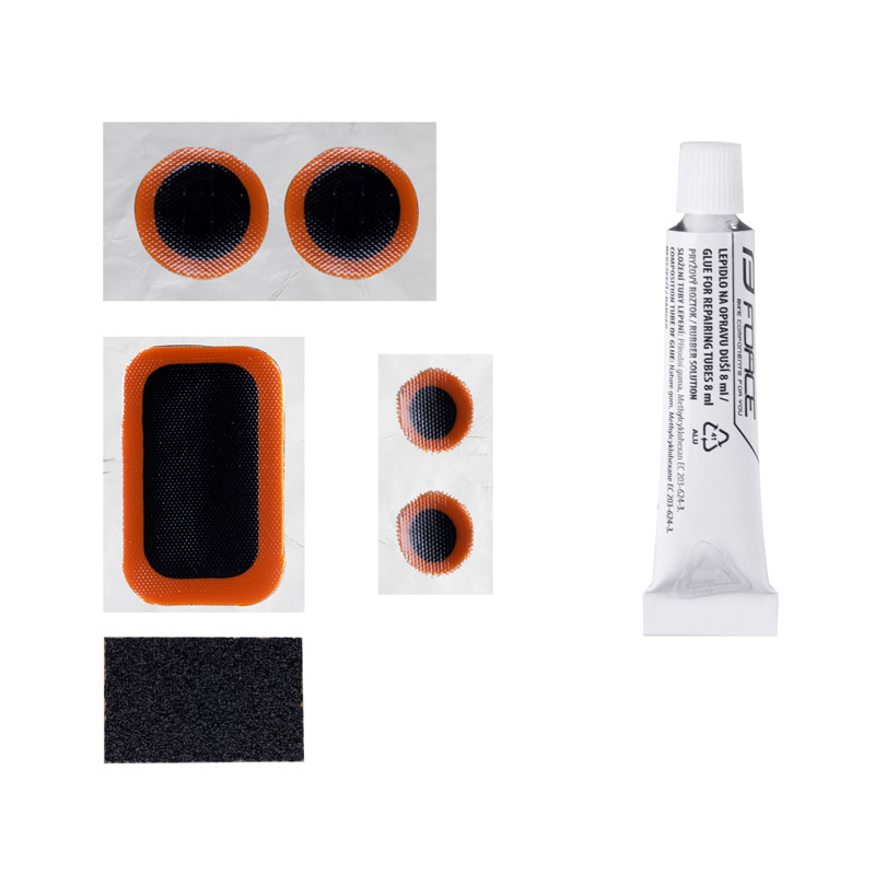 Рем.комплект для камеры patching set FORCE 5 plastic box-sm 80x40x20mm