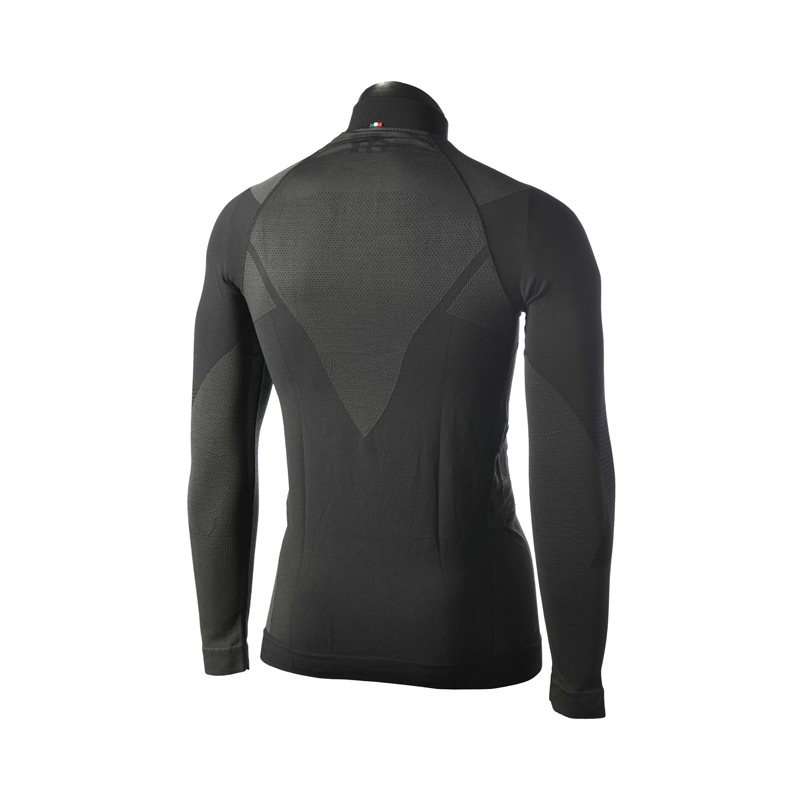 Термобелье мужское верх Mico MLS HZ Neck Shirt Warm Control Piombo