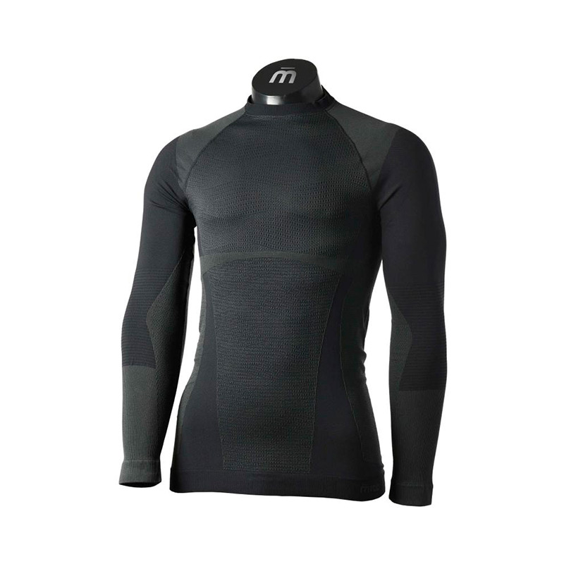 Термобелье мужское верх Mico MLS Round Neck Shirt Warm Control Grigio