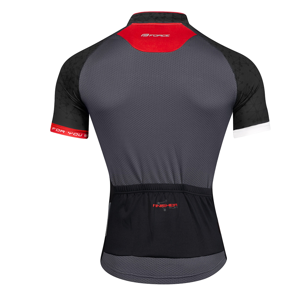 Футболка jersey FORCE FINISHER short sleeves  grey-red