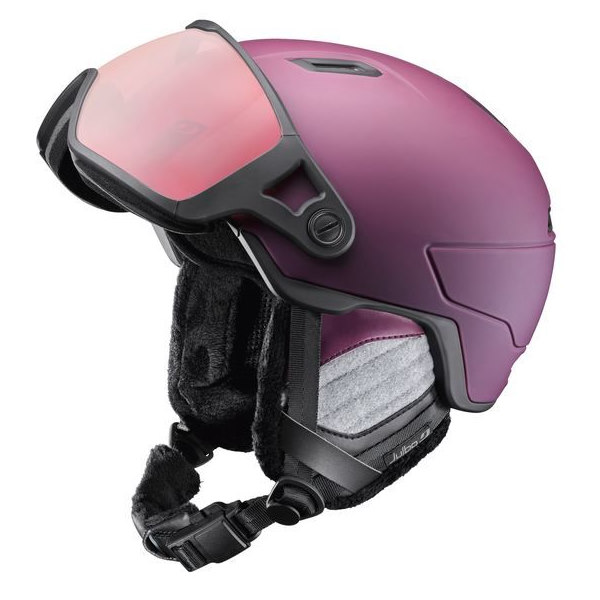 Горнолыжный шлем GLOBE BURGUNDY VISOR RV P1-3HC Pink