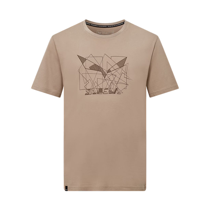 Футболка мужская Salewa EAGLE GEOMETRIC M T-SHIRT Quicksand
