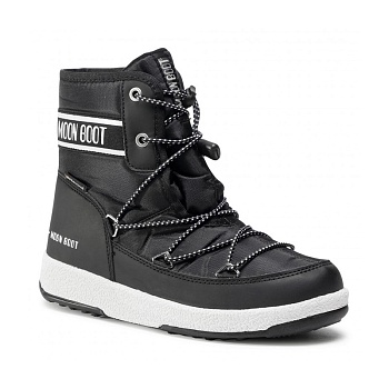 Сапоги детские MOON BOOT JR BOY MID WP 2 BLACK