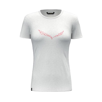Футболка женская Salewa SOLID DRY W T-SHIRT White New Logo