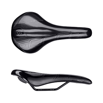 Седло saddle FORCE ROY+ sport, Matt Black/Glossy