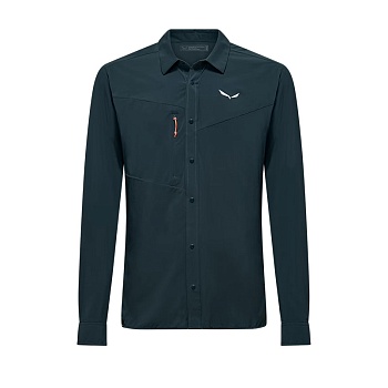 Рубашка мужская Salewa PUEZ L/S M SHIRT Blueberry
