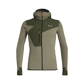 Кофта мужская PUEZ 2 DRY M L/S HOOD FULL-ZIP TEE-5286 Darkolive Melange