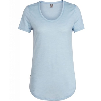 Футболка женская Solace SS Scoop W 130 Sky HTHR Голубая
