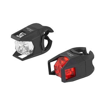 Набор моргающих фонарей blinking light set F CAGE front White+Rear Red