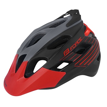 Шлем велосипедный FORCE RAPTOR MTB grey/red